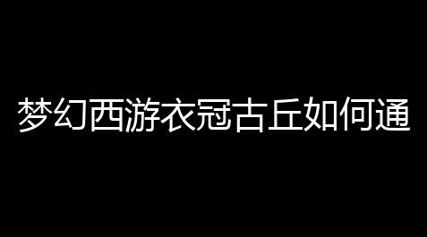 梦幻西游衣冠古丘如何通关 衣冠古丘副本通关攻略,王牌战争直装@jywenjian
